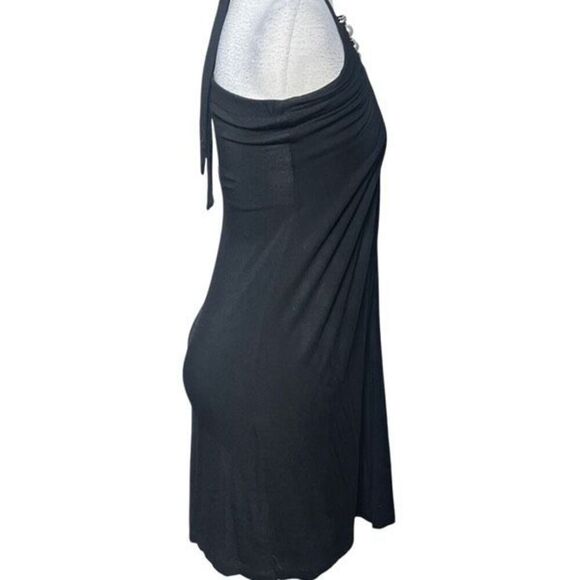Alythea by Anthropologie Cold Shoulder Embellished Pearl Sundress Medium - Picture 3 of 5